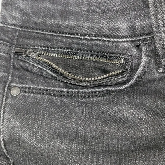 Athleta SculpTek Skinny Jeans Womens 4 Carbon Black Zip Ankle Stretch Mid Rise - Picture 14 of 15